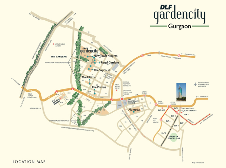 DLF REGAL GARDENS LOCATION MAP