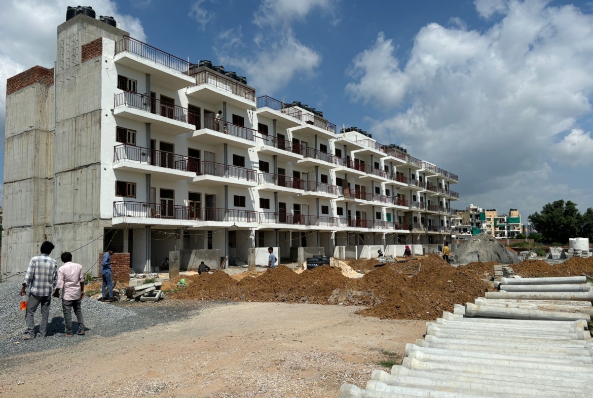 Anandam Awaas Dharuhera floors facade