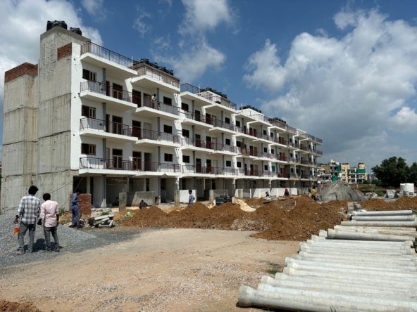 Anandam Awaas Dharuhera floors facade